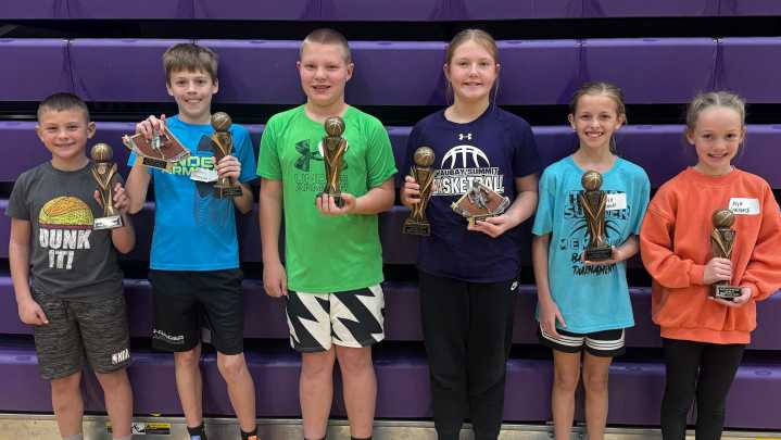 Six youth win age-division titles in local Elks Hoop Shoot contest
