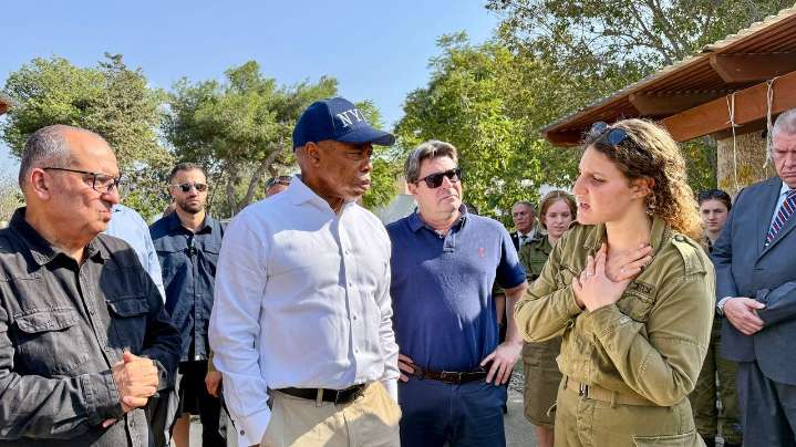 As NYC prepares for Mamdani, departing Mayor Eric Adams wanders the globe