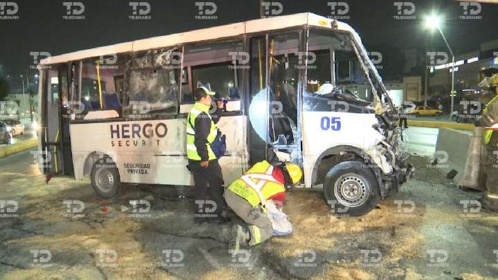 Aparatosa volcadura deja 9 guardias de seguridad heridos en Saltillo; venían del Parque Industrial Santa María