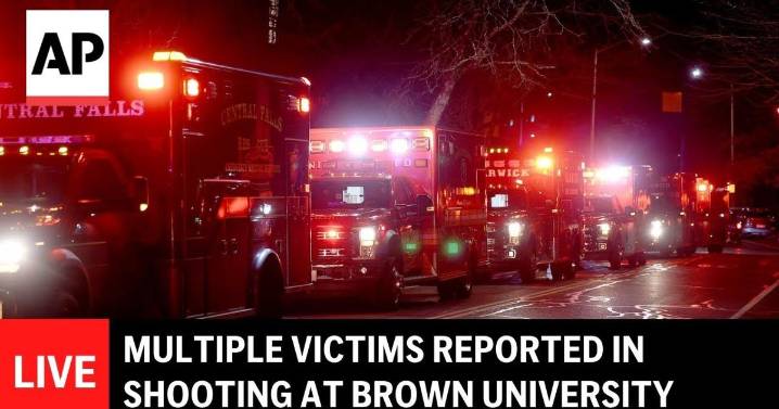At least 2 killed and 8 injured hurt in shooting at Brown University in Rhode Island