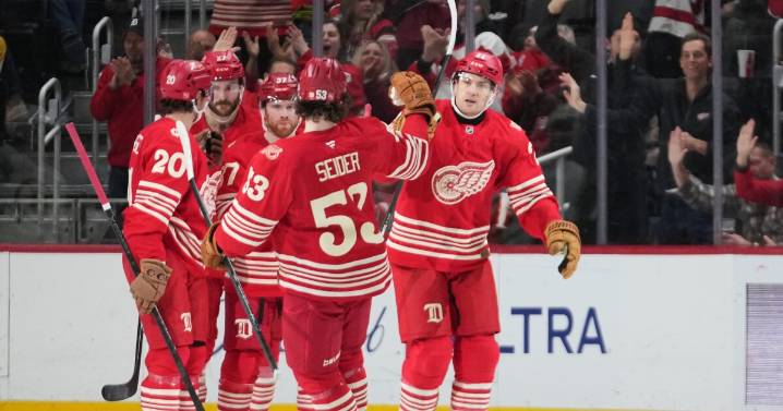 Seider helps the struggling Red Wings beat the Bruins
