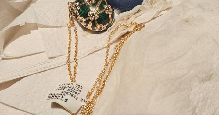 Fabergé pendant recovered from New Zealand man's bowel movements
