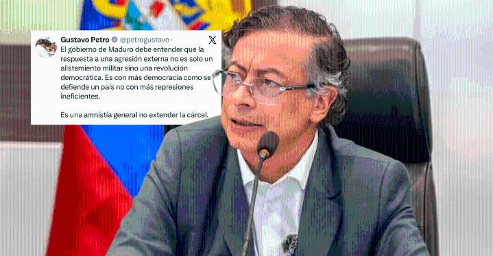 Presidente Petro pide “amnistía general y Gobierno de transición” en Venezuela ¿Giro en su relación con el régimen de Maduro?
