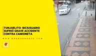 Tunjuelito: biciusuario sufrió grave accidente contra camioneta
