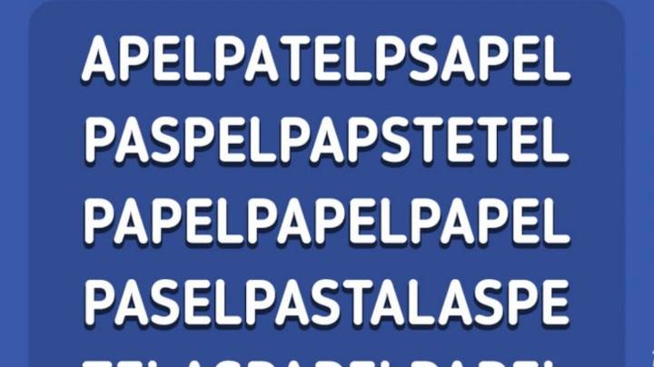 Acertijo visual: sólo una persona con vista de halcón encuentra la palabra pastel en sólo 5 segundos