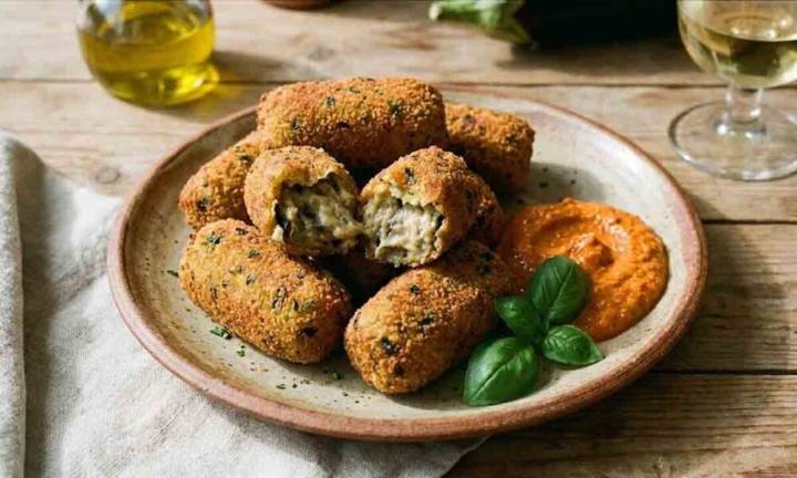 Croquetas de berenjena: receta saludable, sin fritura y llena de sabor