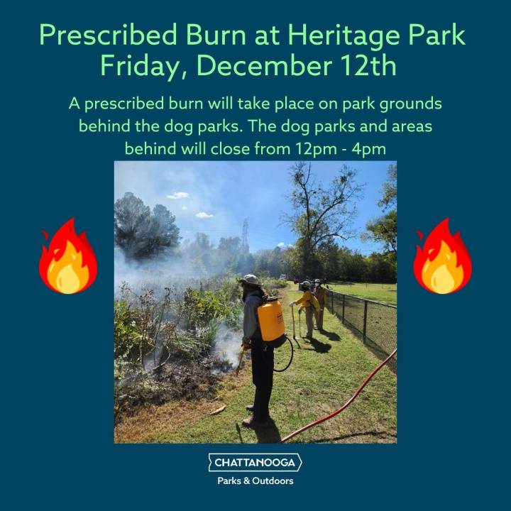 Prescribed Burn to Occur at Heritage Park