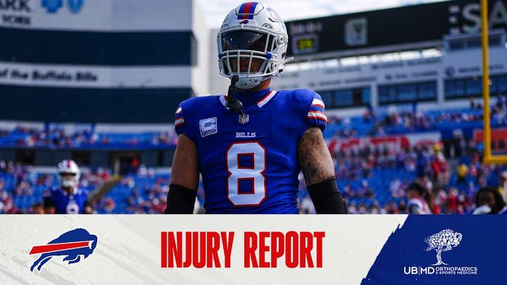 Buffalo Bills Injury Report vs. Patriots