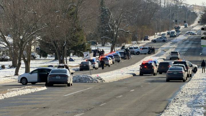 Police presence near Germantown Pike and South Euclid Avenue; Shelter in place