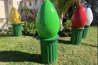 Who would do a thing like this? Enormous Christmas bulbs missing from downtown Melbourne display