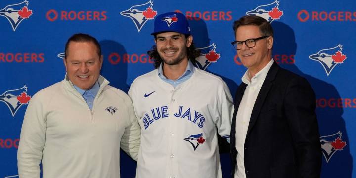 Dylan Cease introduced by Blue Jays