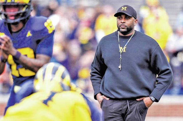 Fired Michigan coach Sherrone Moore arraigned, told victim ‘my blood is on your hands’
