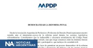 Profesores de Derecho Penal piden posponer el tratamiento exprés de la reforma penal