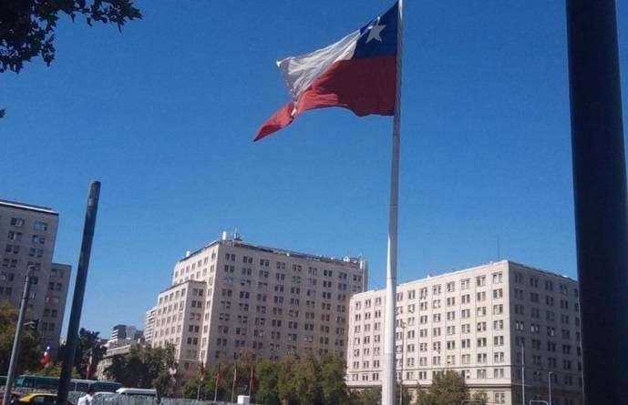 La campaña presidencial en Santiago de Chile,...