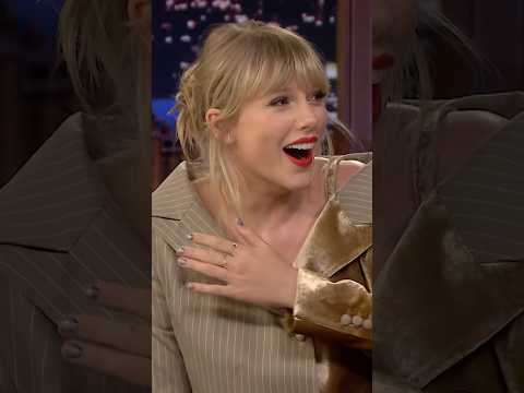 Jimmy surprises #TaylorSwift with footage her mom took after Lasik eye surgery 😭 #FallonFlashback