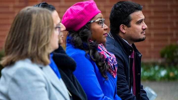 What does Akron's new logo represent?