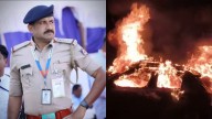 Police inspector burnt alive as car catches fire after crash near Dharwad