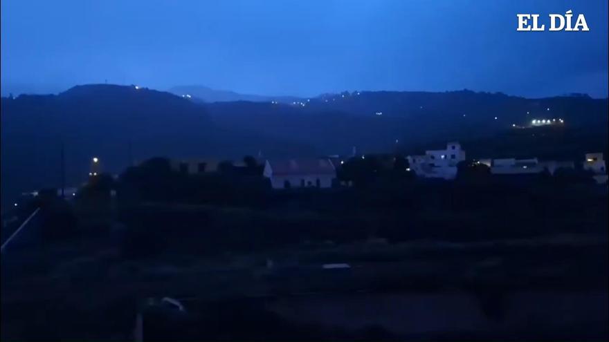 Actividad eléctrica en el norte de Tenerife