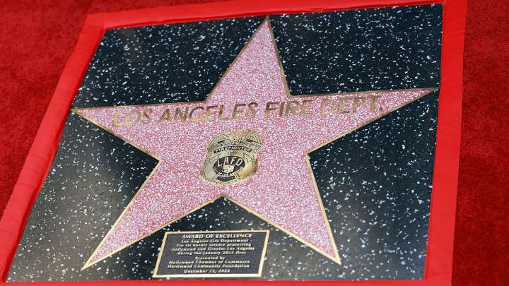 LA Fire Department honored with ‘Award of Excellence’ star on Hollywood Boulevard