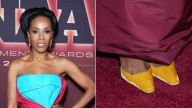 June Ambrose Pops in Saint Laurent Slingbacks on 2025 FNAA Red Carpet