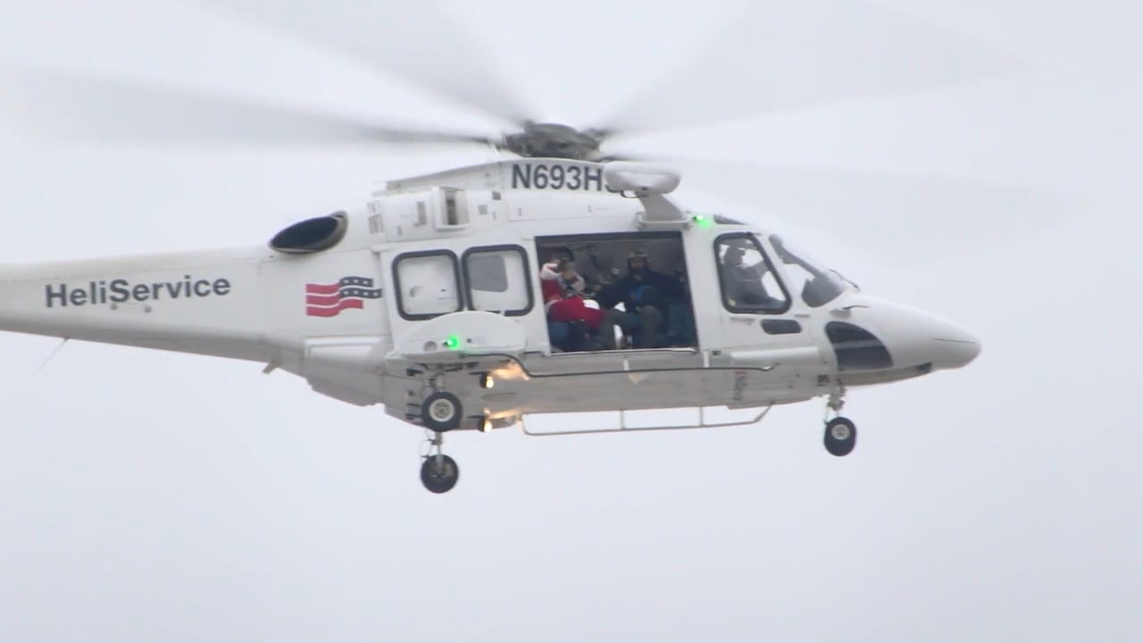 Santa spreads holiday cheer at Hasbro Children's Hospital