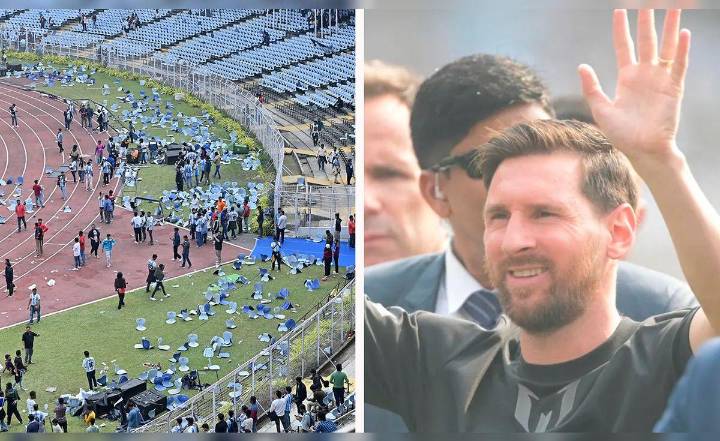 Gira de Lionel Messi en la India casi termina en tragedia: hinchas enfurecieron tras no verlo jugar y destrozaron estadio