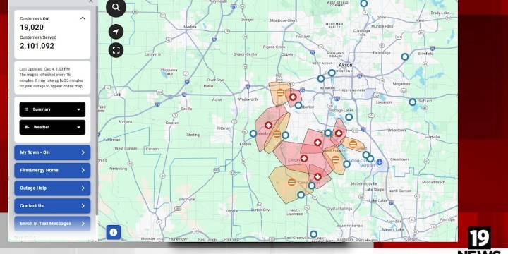 11K+ FirstEnergy customers without power in Summit, Stark counties