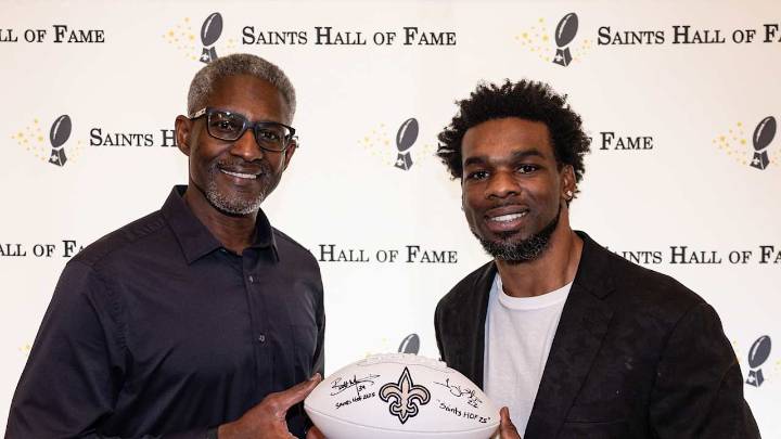 Tracy Porter, Brett Maxie reflect on status as all-time Saints greats at Hall of Fame induction luncheon