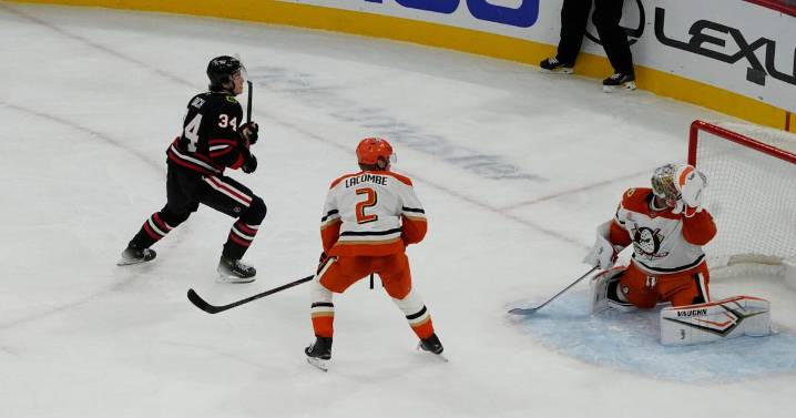 Bedard's 4 points lead Blackhawks to a 5-3 comeback win over Ducks