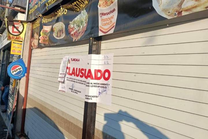¡Cierre masivo en Tlaxcala! Más de 10 comercios clausurados frente al IMSS