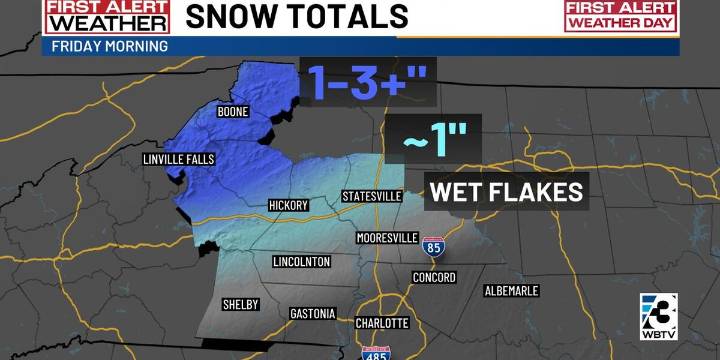 Snow expected in North Carolina mountains: Here’s where and how much