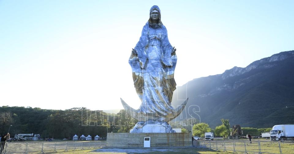 Tamaulipas estrena escultura monumental de la Virgen de la Misericordia
