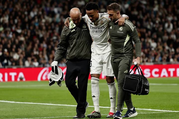 Militao confirma los peores presagios y estará entre tres y cuatro meses de baja