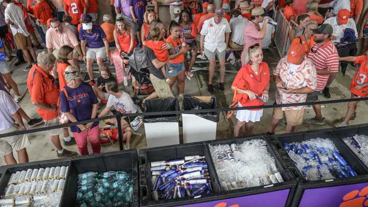 How much Clemson made in first season of alcohol sales at football games