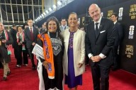 Acuden Sheinbaum y Brugada a sorteo del Mundial