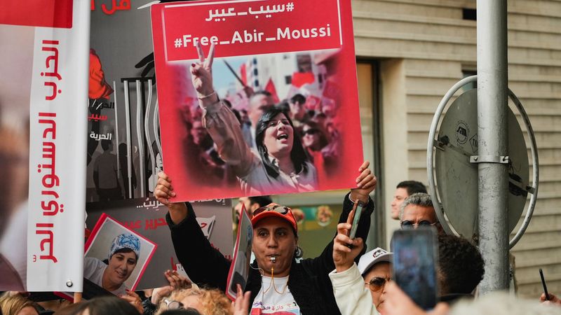 Tunisian opposition joins forces in protest against President Saied
