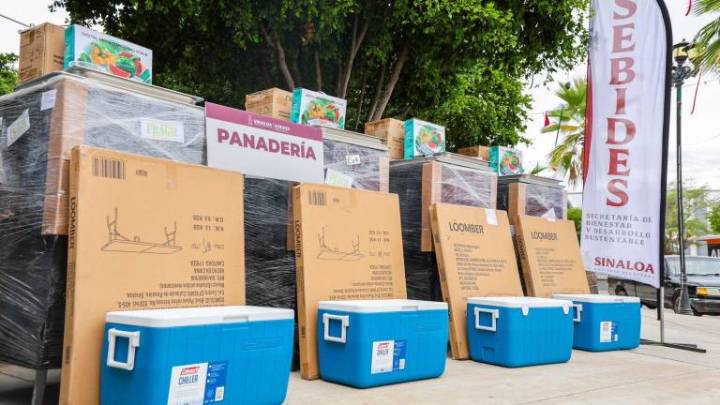 Entrega Sebides apoyos productivos a familias desplazadas de Choix