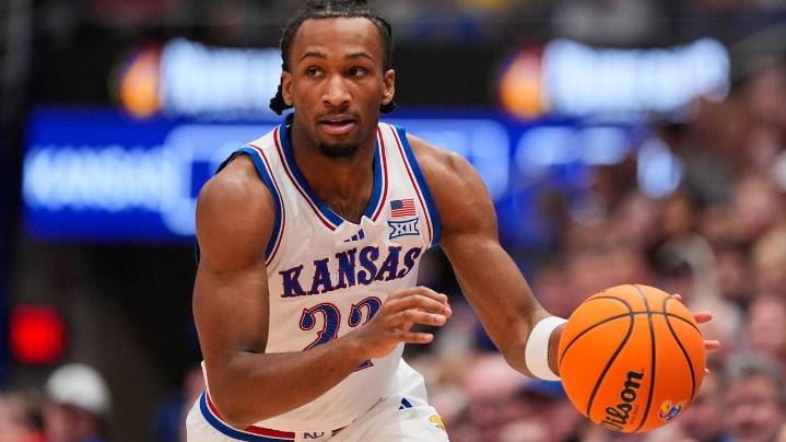 No. 21 Kansas' Darryn Peterson will miss his 7th straight game vs. No. 5 UConn with hamstring injury