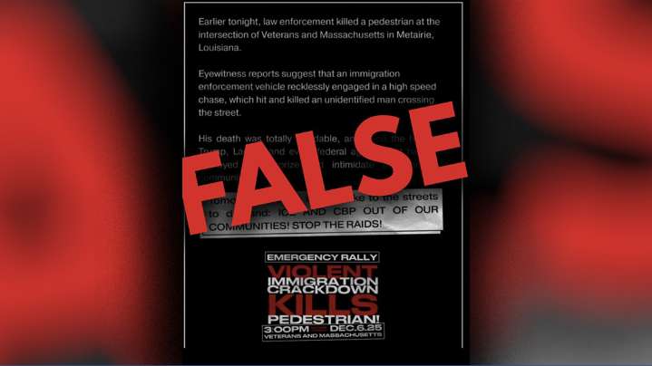 JPSO dismisses ‘fictitious’ claims that immigration enforcement vehicle hit, killed pedestrian in Metairie