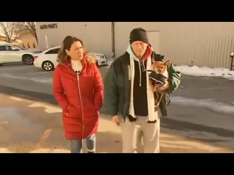 Iowa man braving frigid cold temperatures in car with his dog gets help