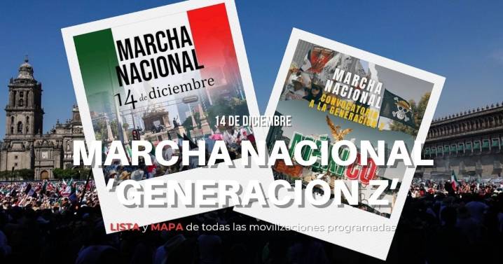 Marcha Generación Z 14 de diciembre: Estas son TODAS las ciudades donde habrá protestas