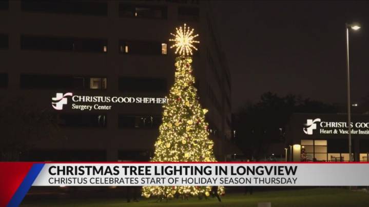 Christus Health hosts tree lighting in Tyler, Longview