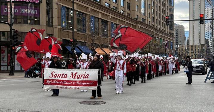Marching Saints return home from Chicago tour, Thanksgiving Day Parade