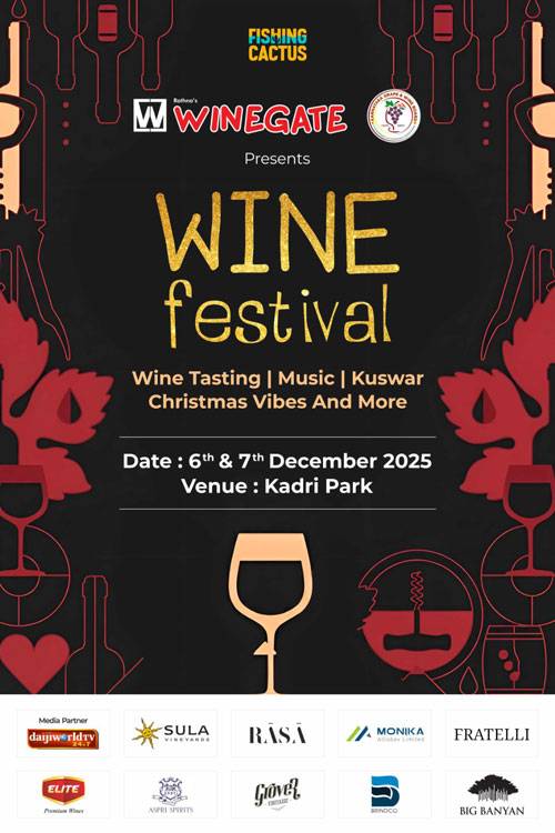 Mangaluru: Kadri Park to host grand wine fair on Dec 6–7, showcasing global grape varieties