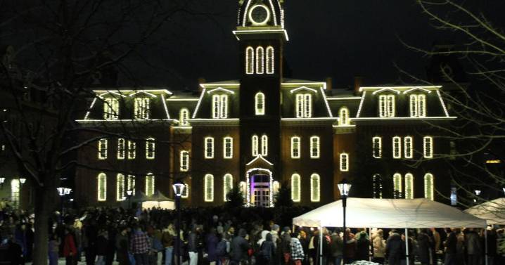 WVU rekindles a campus tradition with the return of the Woodburn Hall lighting