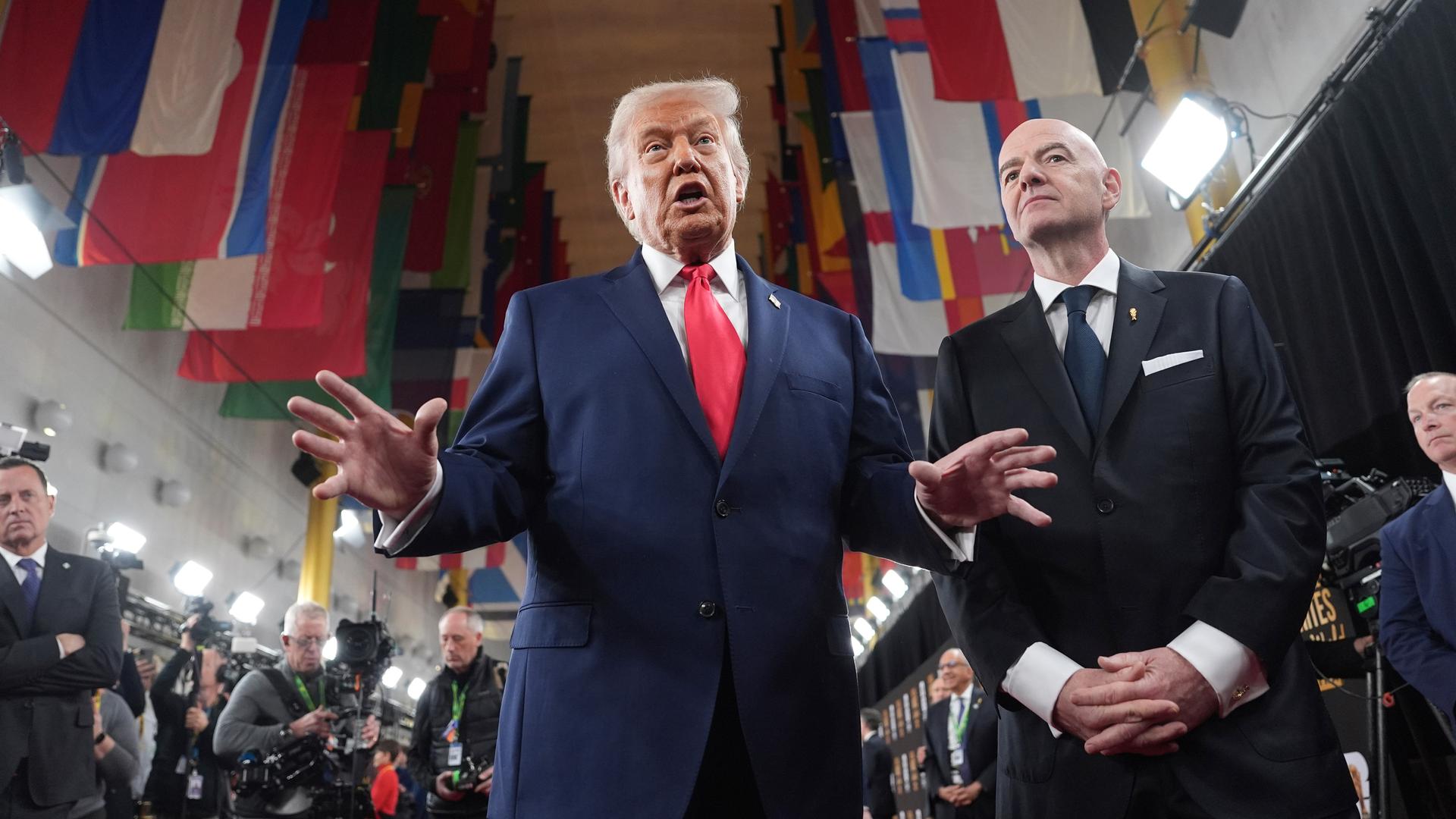 Trump dismisses question on whether FIFA peace prize conflicts with plans for Venezuela strike