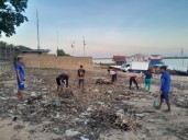 Los chamos de La Playita de Volcán se pusieron las pilas y armaron su cancha