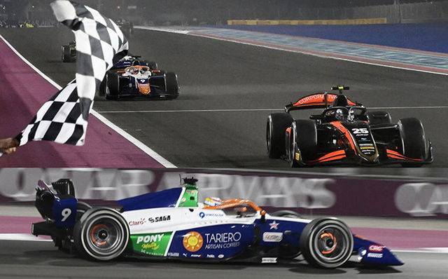 Un podio y doble top-5, la cosecha de los pilotos Telmex Telcel de F2 en Qatar