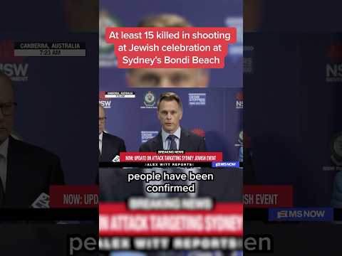 At least 15 killed in shooting at Jewish celebration at Sydney's Bondi Beach