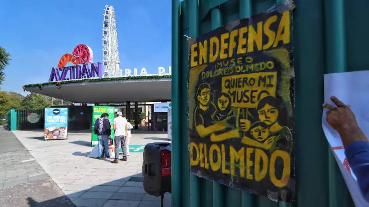 Vecinos de Xochimilco “clausuran” Parque Urbano Aztlán en rechazo a nueva sede de Museo Dolores Olmedo